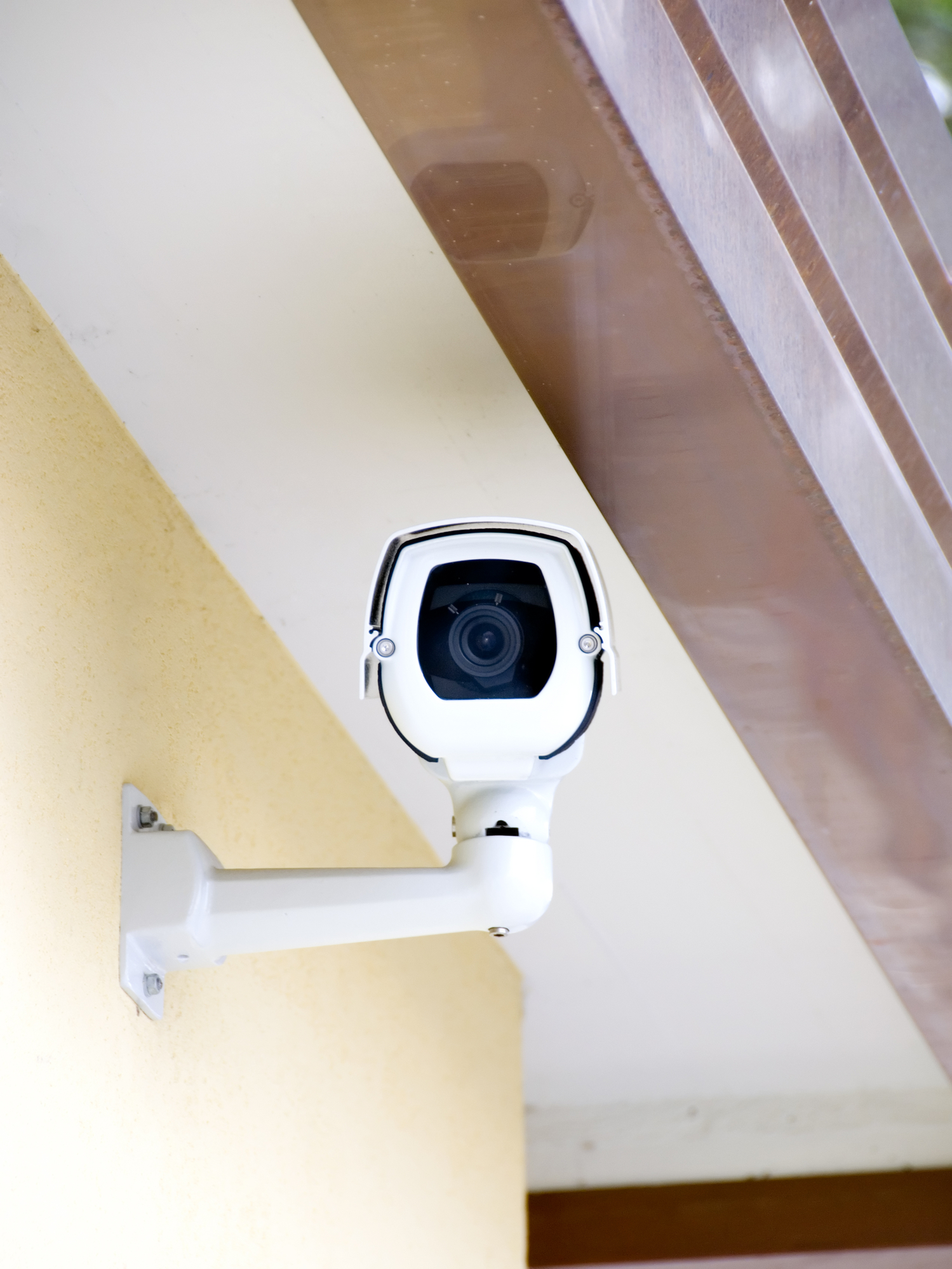 Security Camera 4. A security camera peers down at you... their watching you.